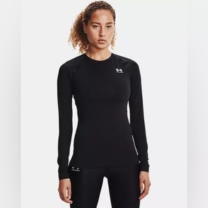 Under Armour Heat Gear Small Black Long Sleeve Compression Top